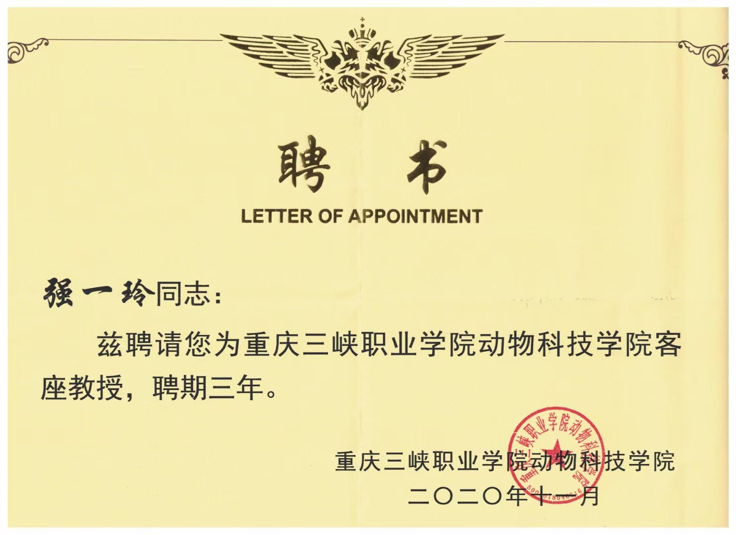 我們的榮譽